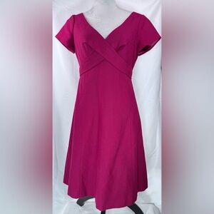 Women’s Pink J. Crew Wool Dress Size 6 Work Office Church Easter Preppy Classic